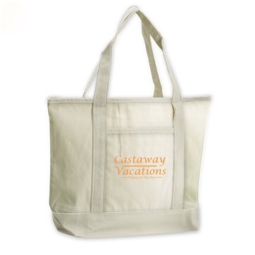 50 Custom Orangebag 12 oz Natural Cotton Canvas Beach Tote Bag ...