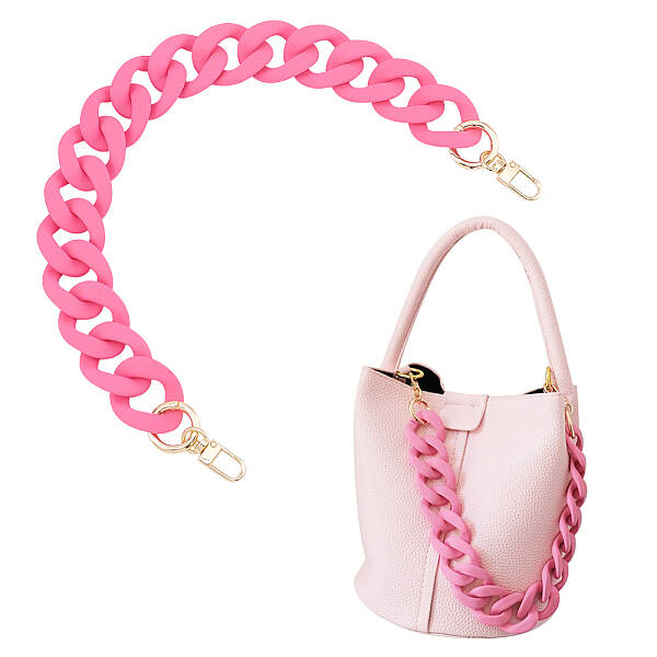 Acrylic Curban Chain Bag Straps