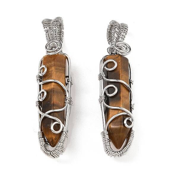 Natural Tiger Eye Pendants