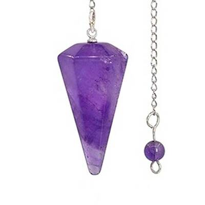 Natural Amethyst Dowsing Pendulums
