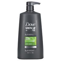 Dove Men+Care, 2 in 1 Shampoo + Conditioner, Fresh & Clean, 25.4 fl oz (750 ml)
