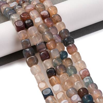Natural Dragon Veins Agate Beads Strands