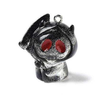Halloween Theme Baking Painted Resin Pendants