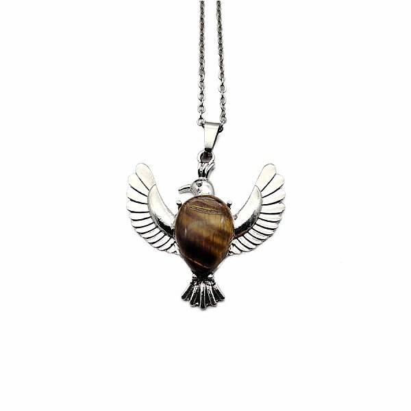Peace Dove Water Droplet Crystal Necklace Pendant Fashion Ornament Simple Pendant