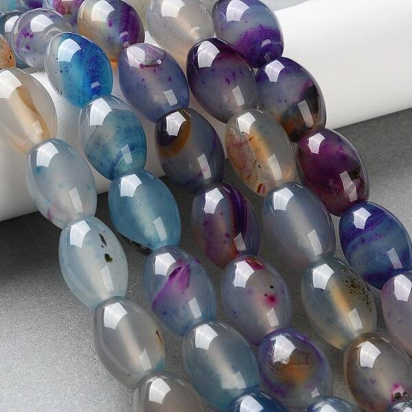 Natural Agate(Dyed & Heated) Beads Strands