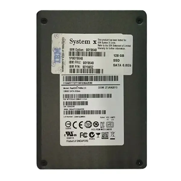 90Y8652 IBM 128GB Multi-Level Cell SATA 6Gb/s Hot Swappable 2.5-Inch Solid State Drive