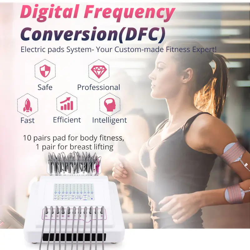 Digital Frequency Conversion System Microcurrent Stimulation Breast Enhance Body Slimming Machine for Spa Salon Studio Home U...