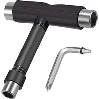 Skate Tool All-in-One, Skateboard Tool Roller Skate Tool T Tool for Skateboard, Muti-Function Portable Skateboard Longboard A...