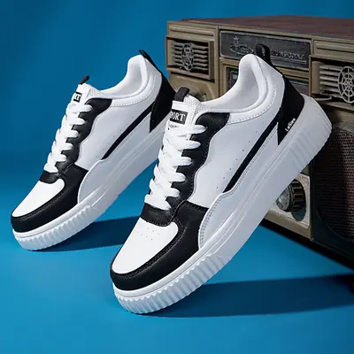 Women's Trendy Low-Top Sneakers Casual Sneakers with Breathable Mesh Upper, Non-Slip Rubber Sole, Lace-Up Design for Casual A...