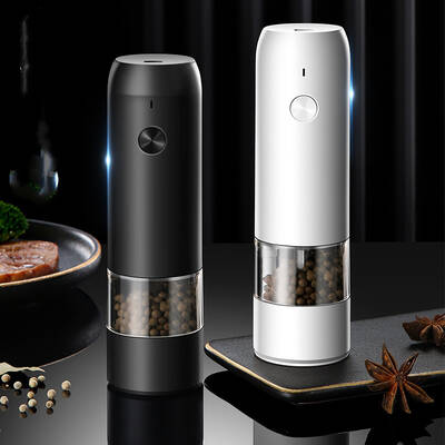 Rechargeable Electric Pepper And Salt Grinder Set One-Handed No Battery Needed Automatic Grinder With Adjustable Coarseness L...