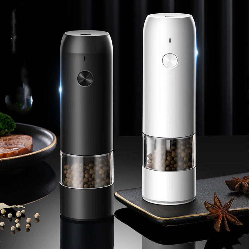 Rechargeable Electric Pepper And Salt Grinder Set One-Handed No Battery Needed Automatic Grinder With Adjustable Coarseness L...