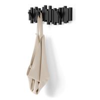 Umbra Sticks Wall Hook, Decorative Wall-Mounted Coat Rack with 5 Flip-Down Hooks, Modern Sculptural Design - 1 Pack Home Inte...