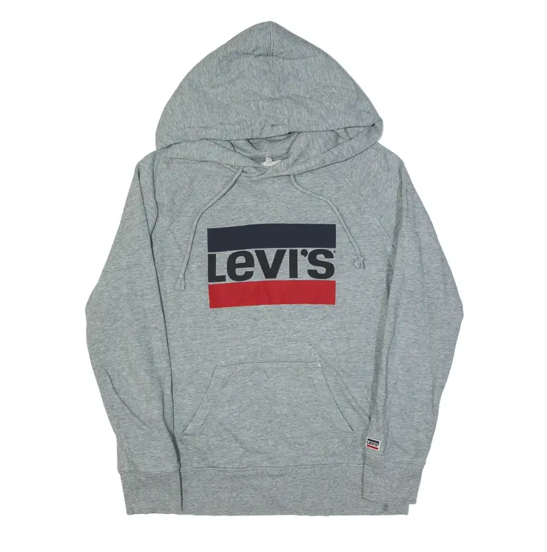 LEVI'S Hoodie Grey Pullover Mens XS