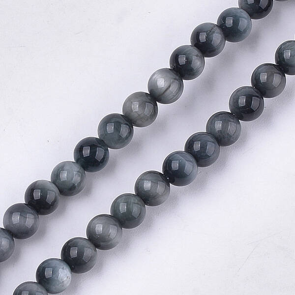 Natural Hawk's Eye Beads Strands