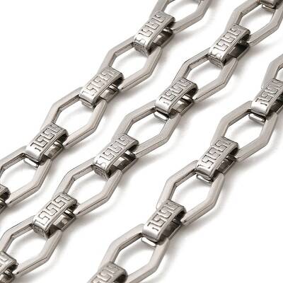 304 Stainless Steel Hexagon Link Chains