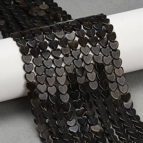 Natural Obsidian Beads Strands