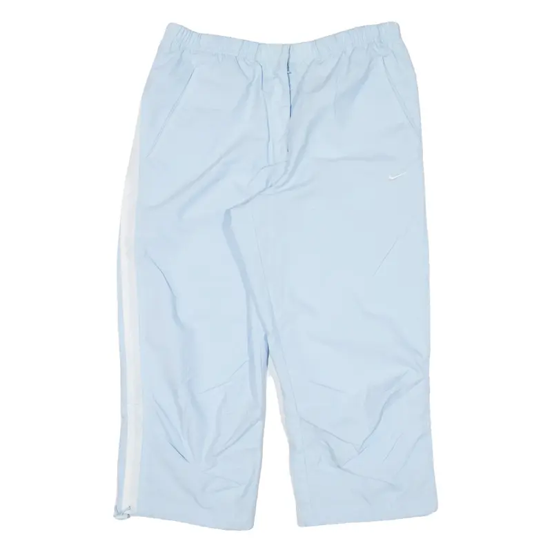 NIKE Womens Pedal Pushers Shorts Blue Relaxed S W28