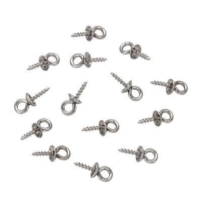 Tarnish Resistant 304 Stainless Steel Screw Eye Pin Peg Bails