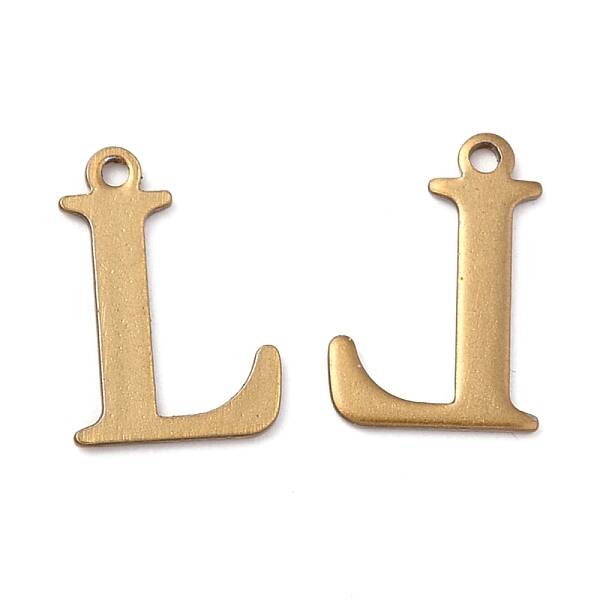 304 Stainless Steel Alphabet Charms