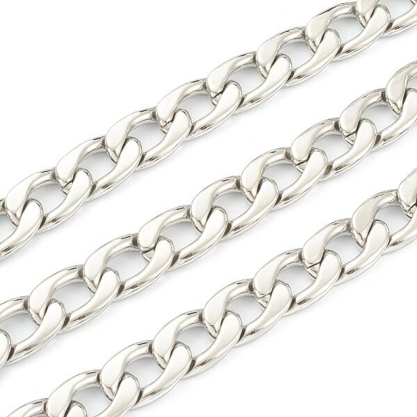 Tarnish Resistant 304 Stainless Steel Cuban Link Chains