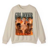 Comfort Color Girl Dinner Fire Collage Hoodie & T-Shirt – Viral Reality TV Crush Shirt for Fans | Hot Boy Vintage Aesthetic