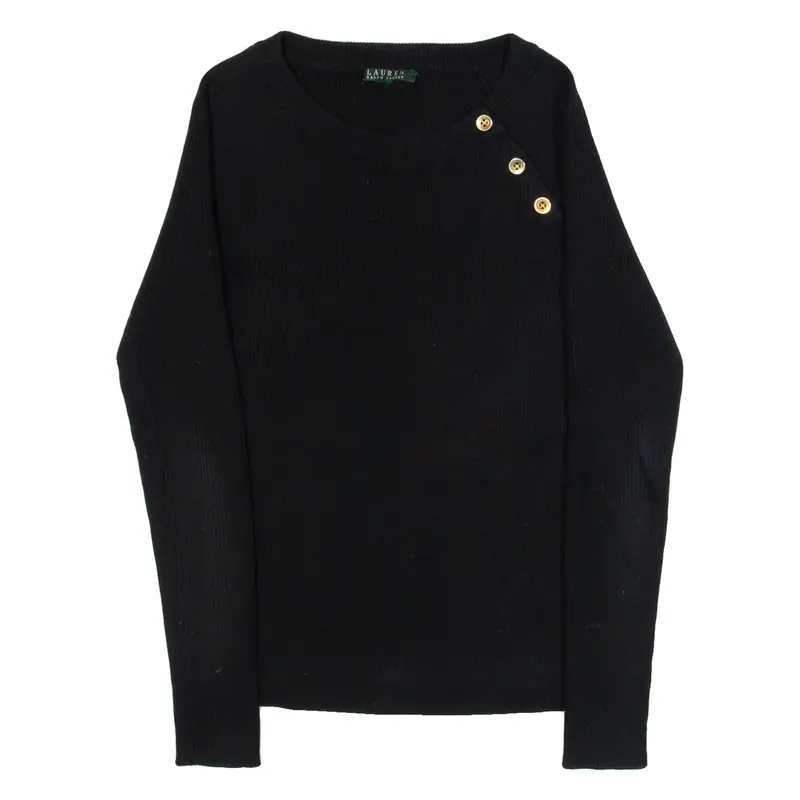LAUREN RALPH LAUREN Stretch Womens Jumper Blue Tight Knit S