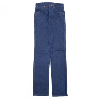 WRANGLER Blue Denim Regular Straight Jeans Mens W27 L36