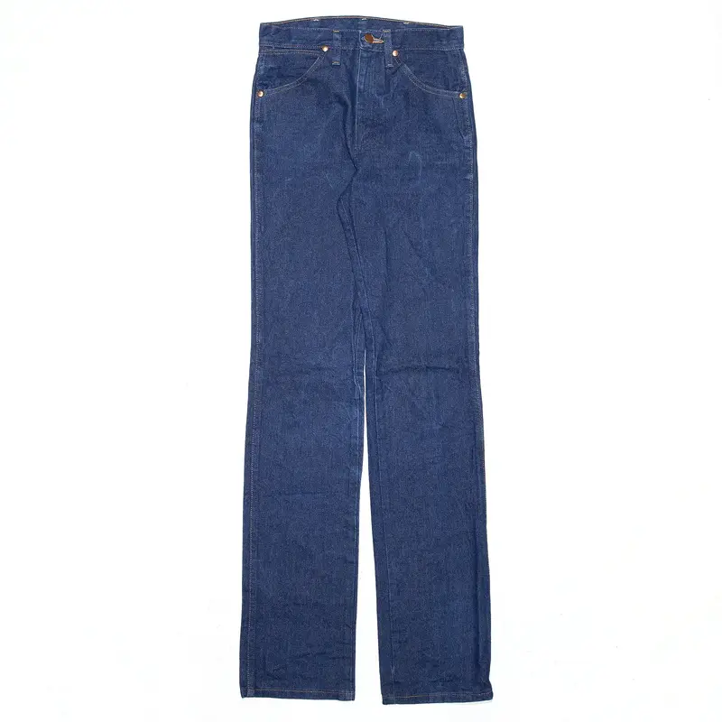 WRANGLER Blue Denim Regular Straight Jeans Mens W27 L36