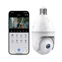 5MP Wireless Bulb Security Camera, 5G&2.4G WiFi Light Camera Indoor&Outdoor, 360° Color Night Vision, AI Motion Detection, S...
