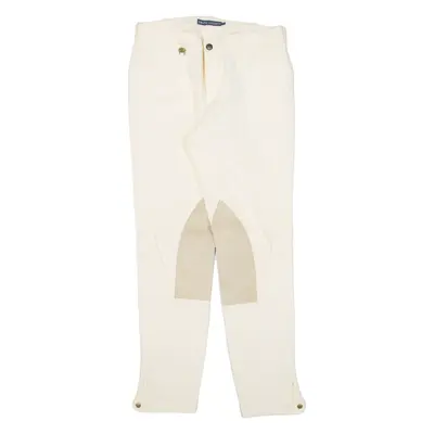 RALPH LAUREN Womens Trousers Cream Slim Tapered W28 L28