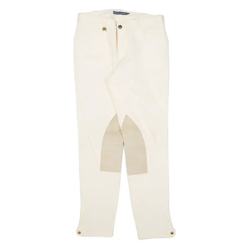 RALPH LAUREN Womens Trousers Cream Slim Tapered W28 L28