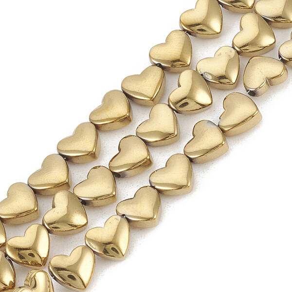 Electroplate Non-magnetic Synthetic Hematite Beads Strands