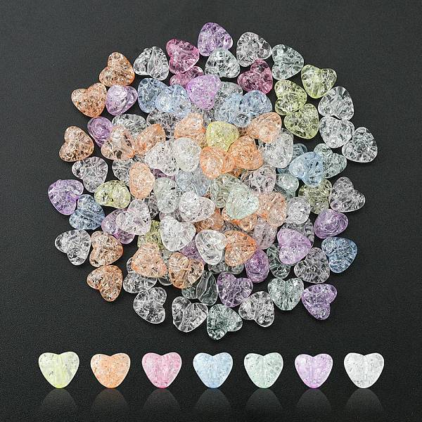 Transparent Crackle Acrylic Beads