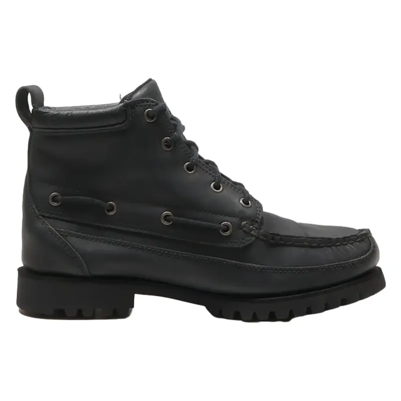 TIMBERLAND Lace-Up Boots Black Leather Mens UK 8