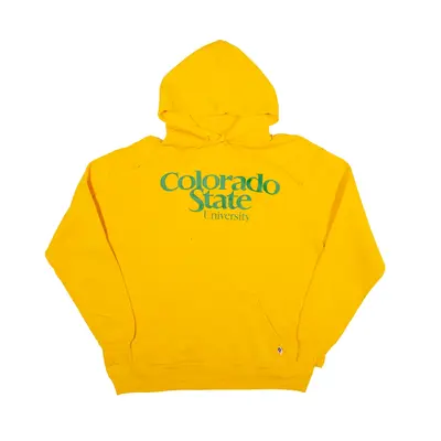 AMERICA'S CHOICE Colorado State University USA Hoodie Yellow Pullover Mens M