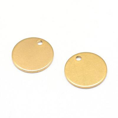 PVD Vacuum Plating 304 Stainless Steel Stamping Blank Tag Pendants