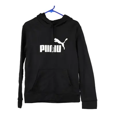 Bootleg Puma Hoodie - Medium Black Cotton Blend