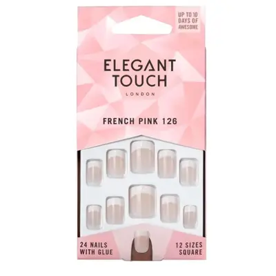 Unghie French Naturali Elegant Touch 126 Corte