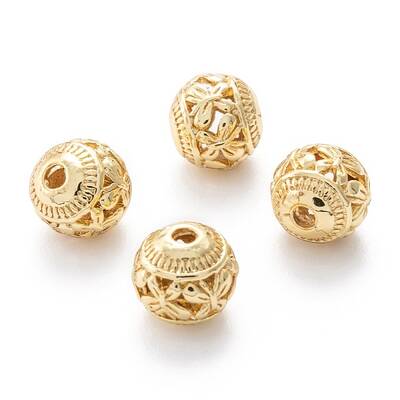 Alloy Hollow Beads