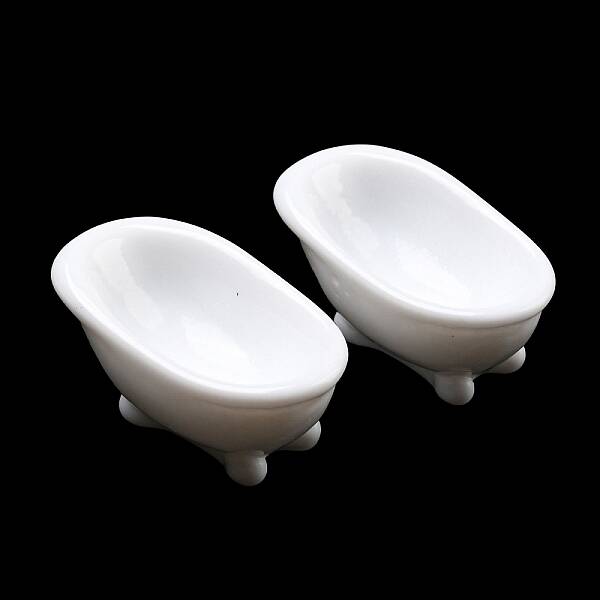 Opaque Resin Bathtub Ornament