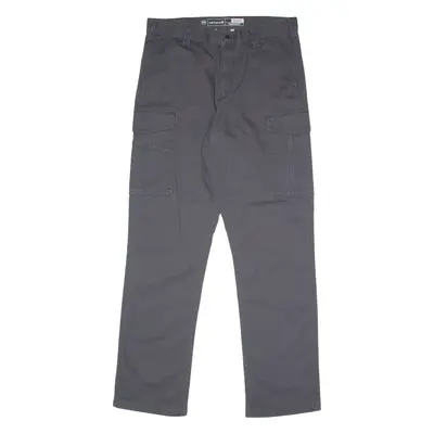 CARHARTT Cargo Workwear Mens Canvas Trousers Grey Relaxed Straight W34 L34