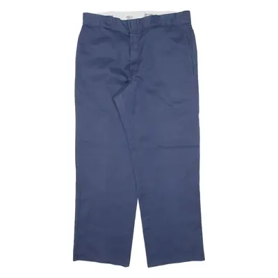 DICKIES 874 Workwear Mens Trousers Blue Regular Straight W33 L27