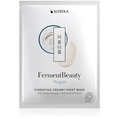 Korika Maschera Idratante Cremosa In Tessuto Allo Yogurt Fermentbeauty 23 G