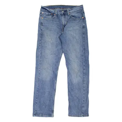 LEVI'S 505 Jeans Mens Blue Regular Straight Stone Wash W29 L30