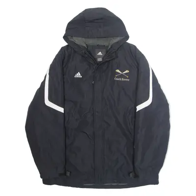 ADIDAS Franciscan Lacrosse Mens Rain Coat Black Hooded XL