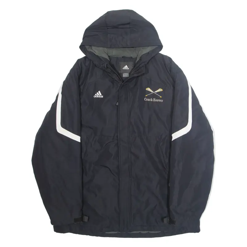 ADIDAS Franciscan Lacrosse Mens Rain Coat Black Hooded XL