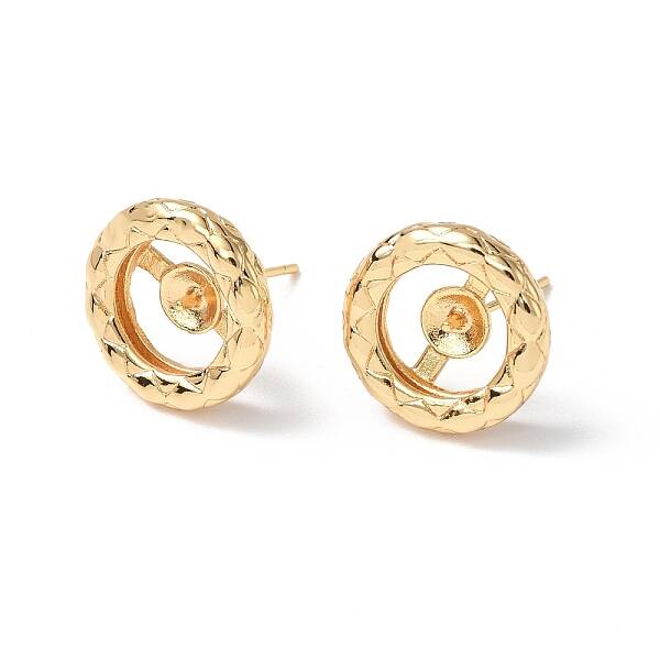 Brass Stud Earring Findings