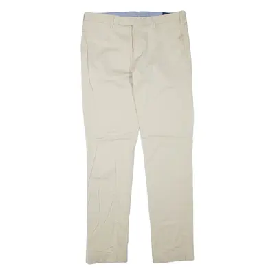 POLO RALPH LAUREN Chino Mens Trousers Beige Slim Tapered W34 L34