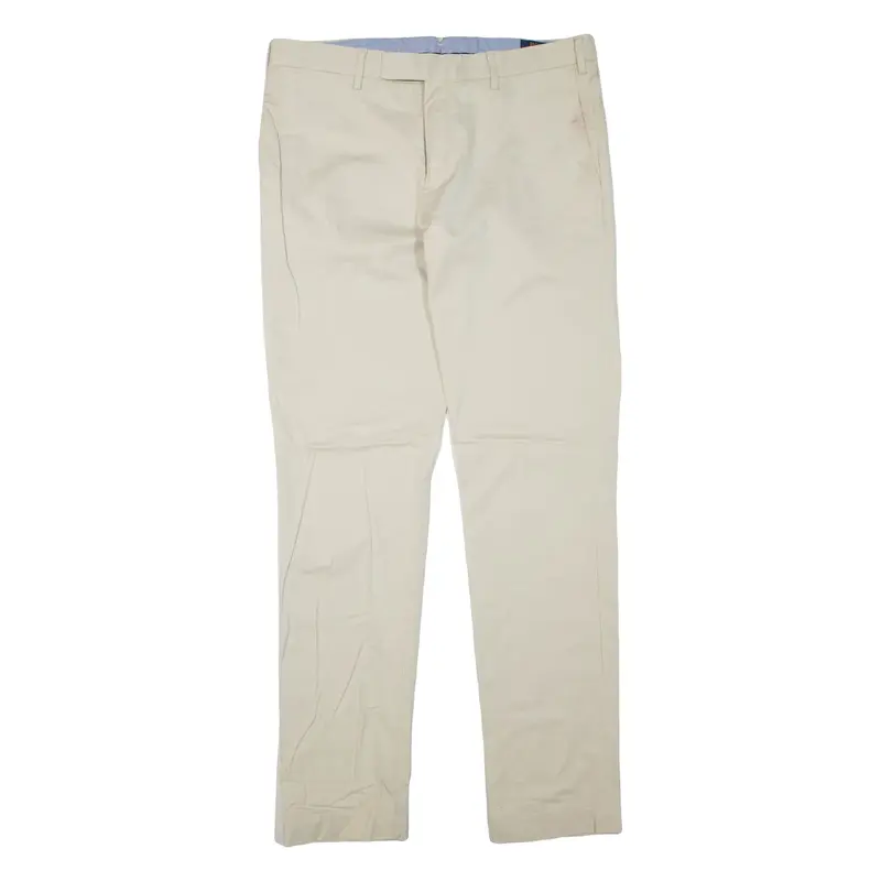 POLO RALPH LAUREN Chino Mens Trousers Beige Slim Tapered W34 L34