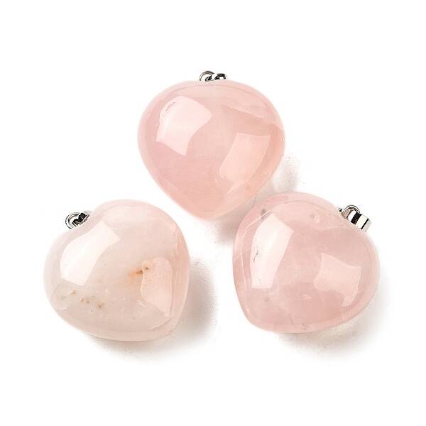 Natural Rose Quartz Pendants
